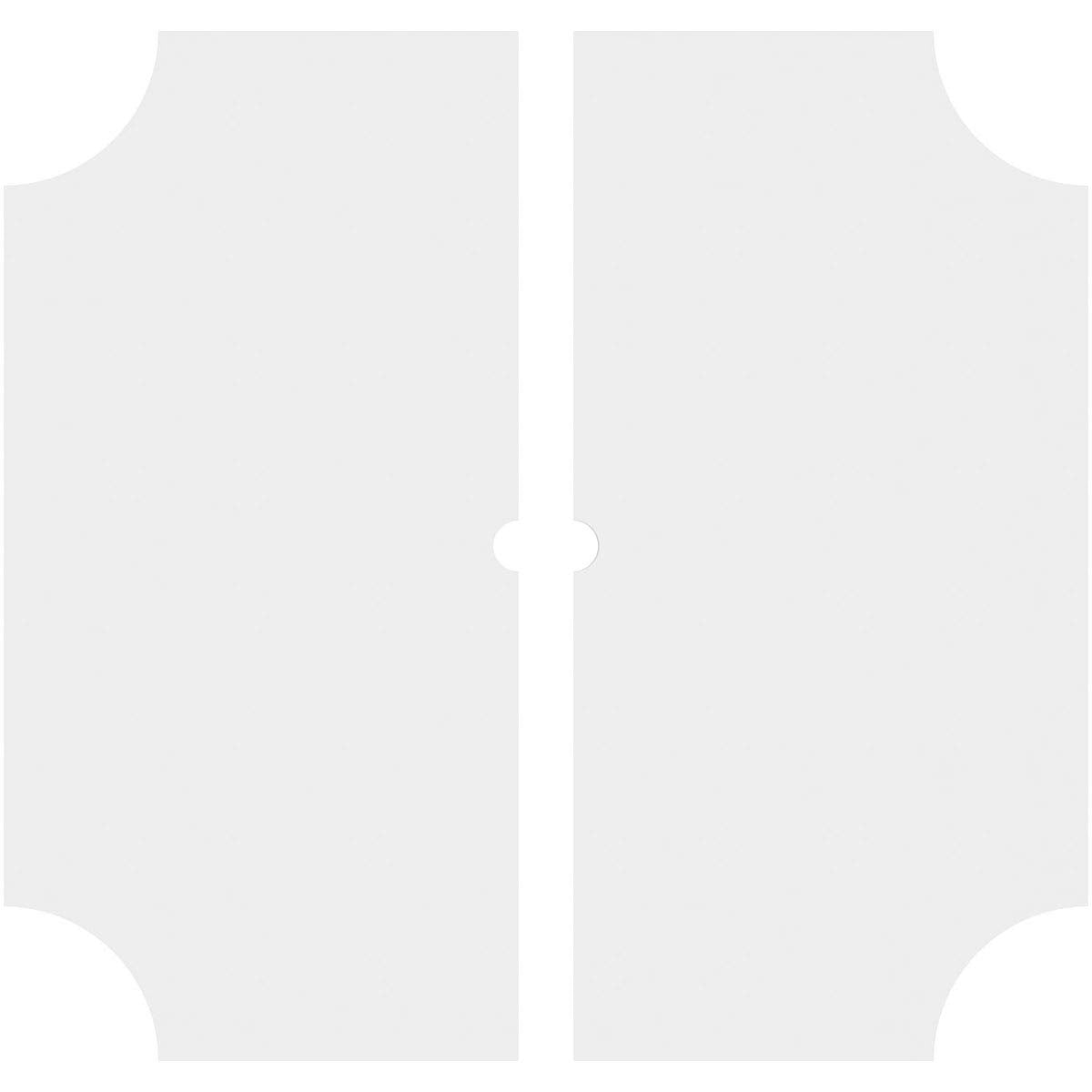 02000 Architectural Grade PVC Contemporary, Two Piece Urethane Ceiling Medallions 40"OD x 2"ID x 24"C