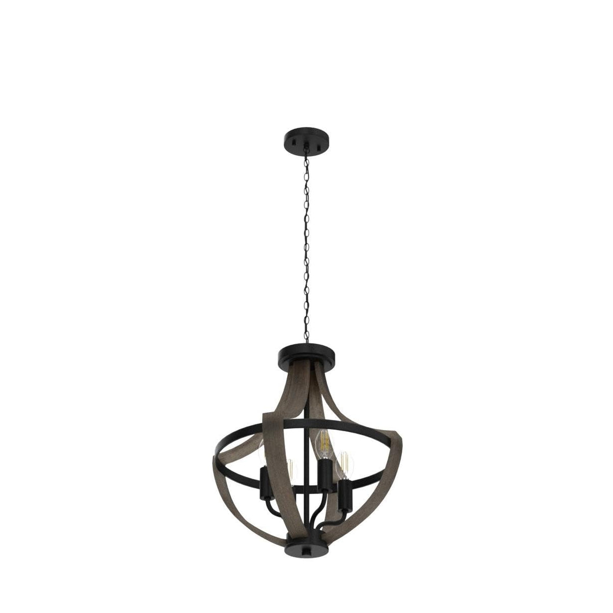 13.1" Modern Farmhouse Hanging Pendant Lighting, 4-Light Rustic Interior Flush Mount Ceiling Light Fixture, Vintage