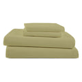 Three Quarter Sheets (48 x 80) - Sage Solid, 4 Piece Camper Sheet Set, 100% Egyption Cotton, 8 Inch Deep Pocket