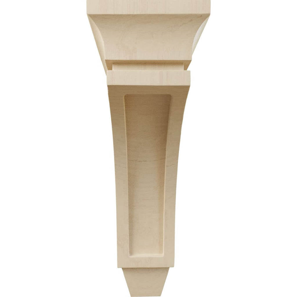 Medium Lucan Wood Corbels, 4"W x 8"D x 12"H, Rubberwood
