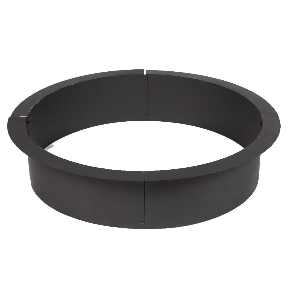 Ash & Ember 46" Outside Dia Steel Fire Pit Liner x 41" Inside - 4 Panel Liner 1.5mm Thick Steel, DIY Above or