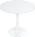 Inspired Saarinen Style Tulip Round Pedestal Dining Table — White, 32″ Round