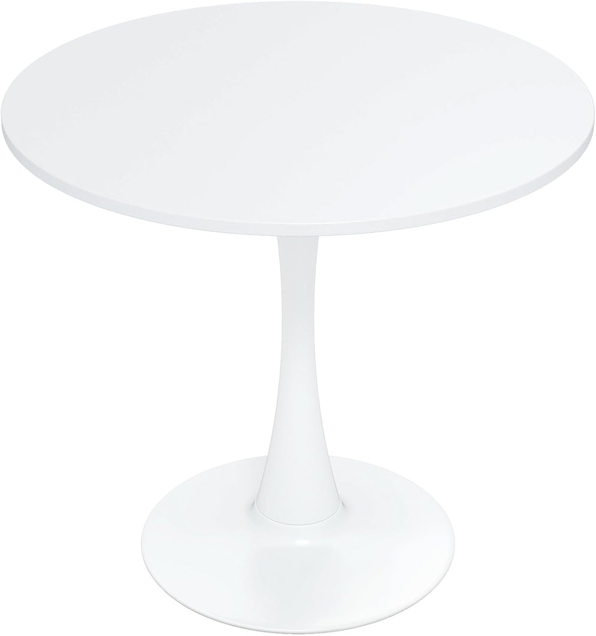 Inspired Saarinen Style Tulip Round Pedestal Dining Table — White, 32″ Round