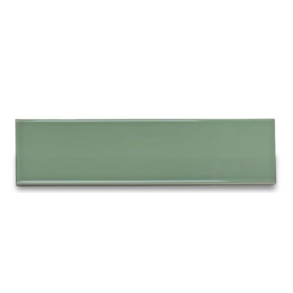 3x12 Olive Green Ceramic Subway Tile Backsplash, Bathroom Shower Walls, Fireplace Surround, Accent Decor - 12 Sq. Ft.