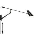 Adjustable Directional Plug in Swing Arm Wall Sconce, E26 Base