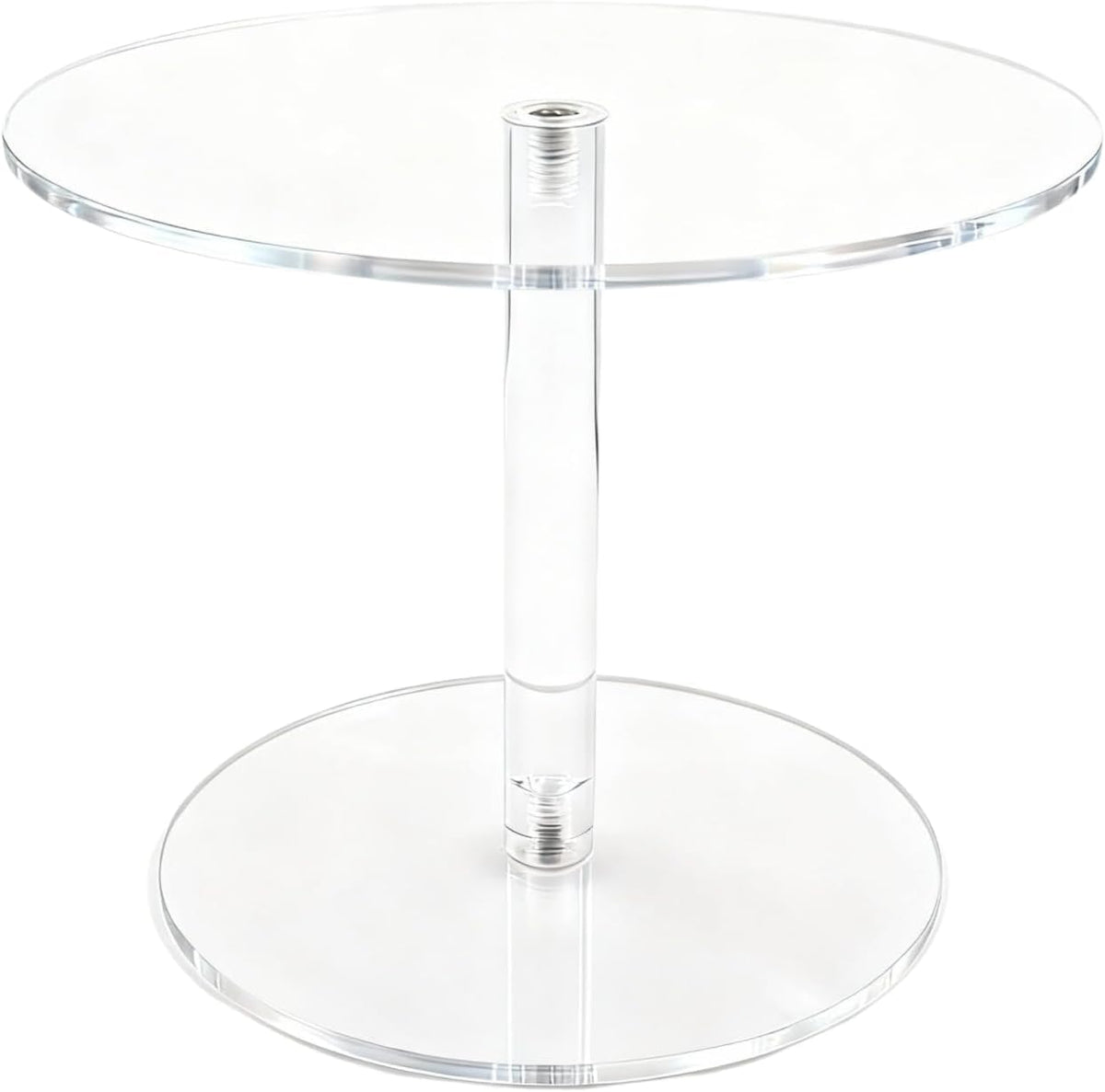 Acrylic Cake Stand for Dessert Table, 9.8 Inch Clear Round Cupcake Stand Display Riser for Birthday Party Wedding