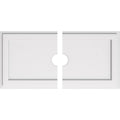 03000 Rectangle Architectural Grade PVC Contemporary, Two Piece Urethane Ceiling Medallions 30"W x 15"H x