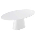 Provision 75" Oval MDF Wood Dining Table in White