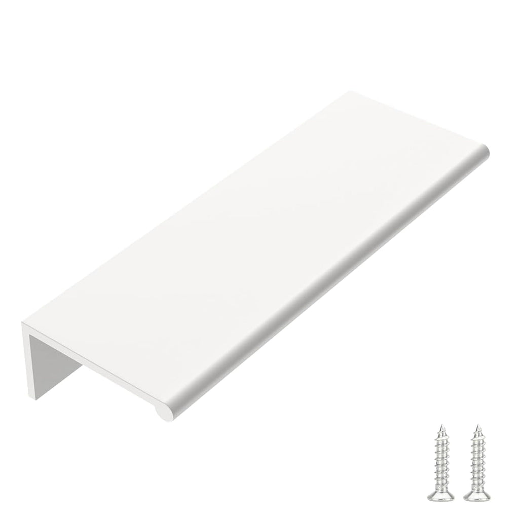 10 Pack 3in White Finger Edge Pulls Kitchen Drawer Handles
