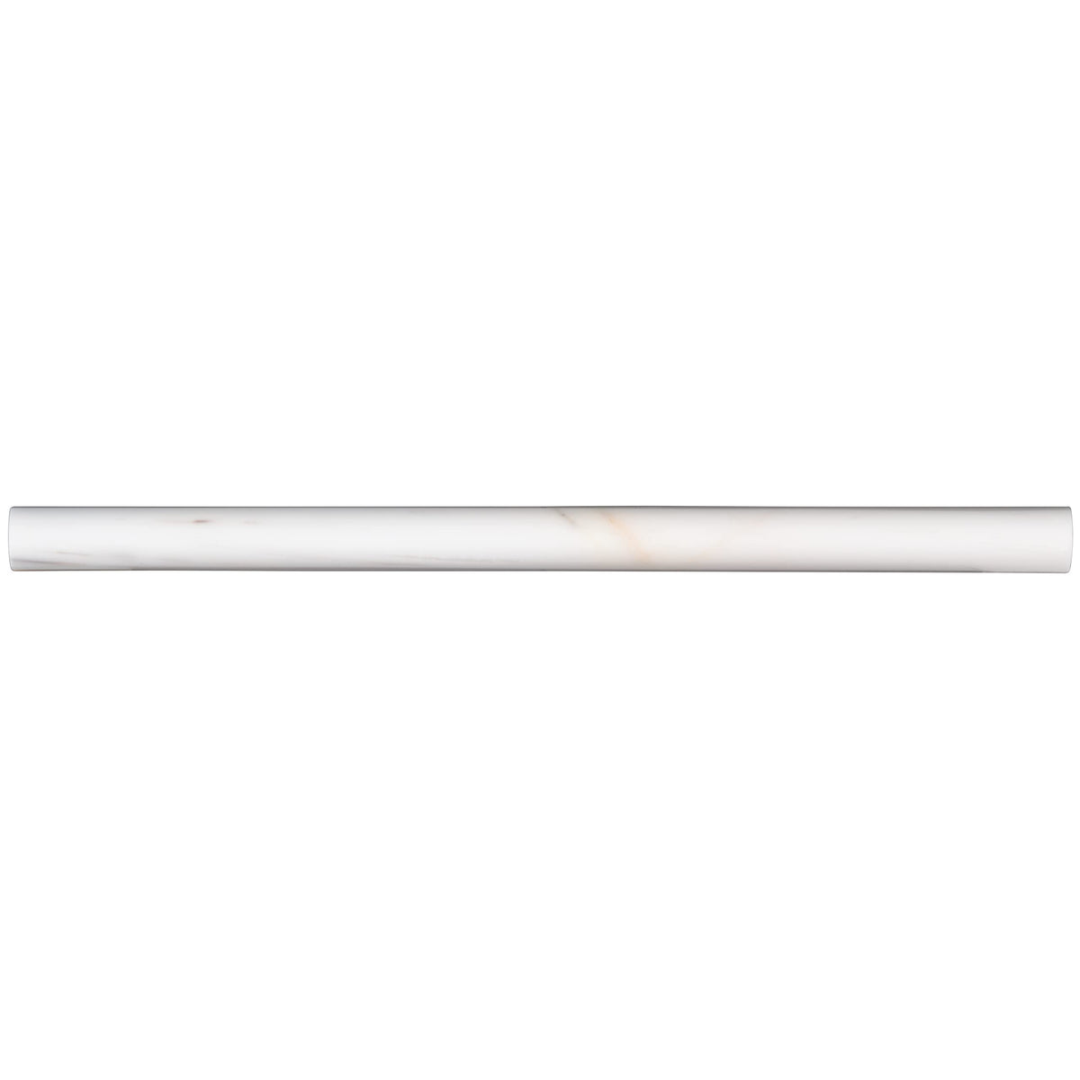 Marble Trim | Bianco Dolomite Pencil Molding 3/4 in. x 12 in. Wall Tile