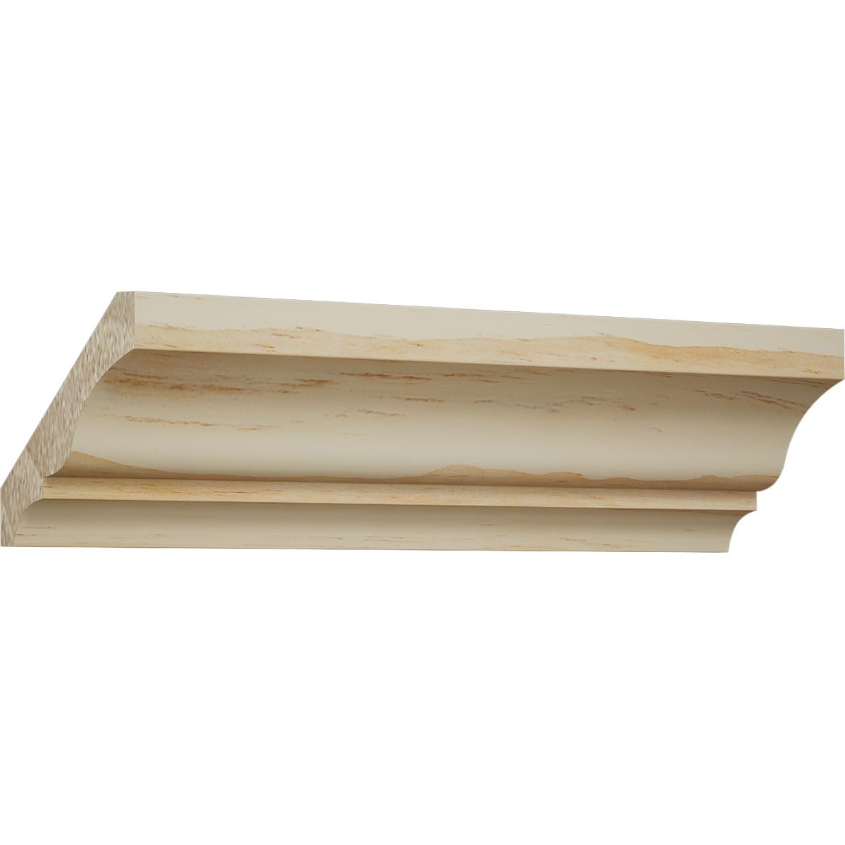 Crown Moulding, Solid Wood, 2 11/16"H x 1 13/16"P x 3 1/4"F x 96"L, Stain Grade Pine