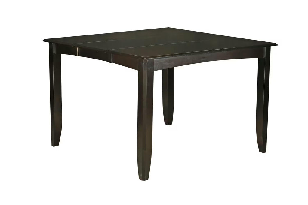 West Furniture 7 Piece Counter Height Dining Table Set Consist of a Square Wooden Table with Pedestal