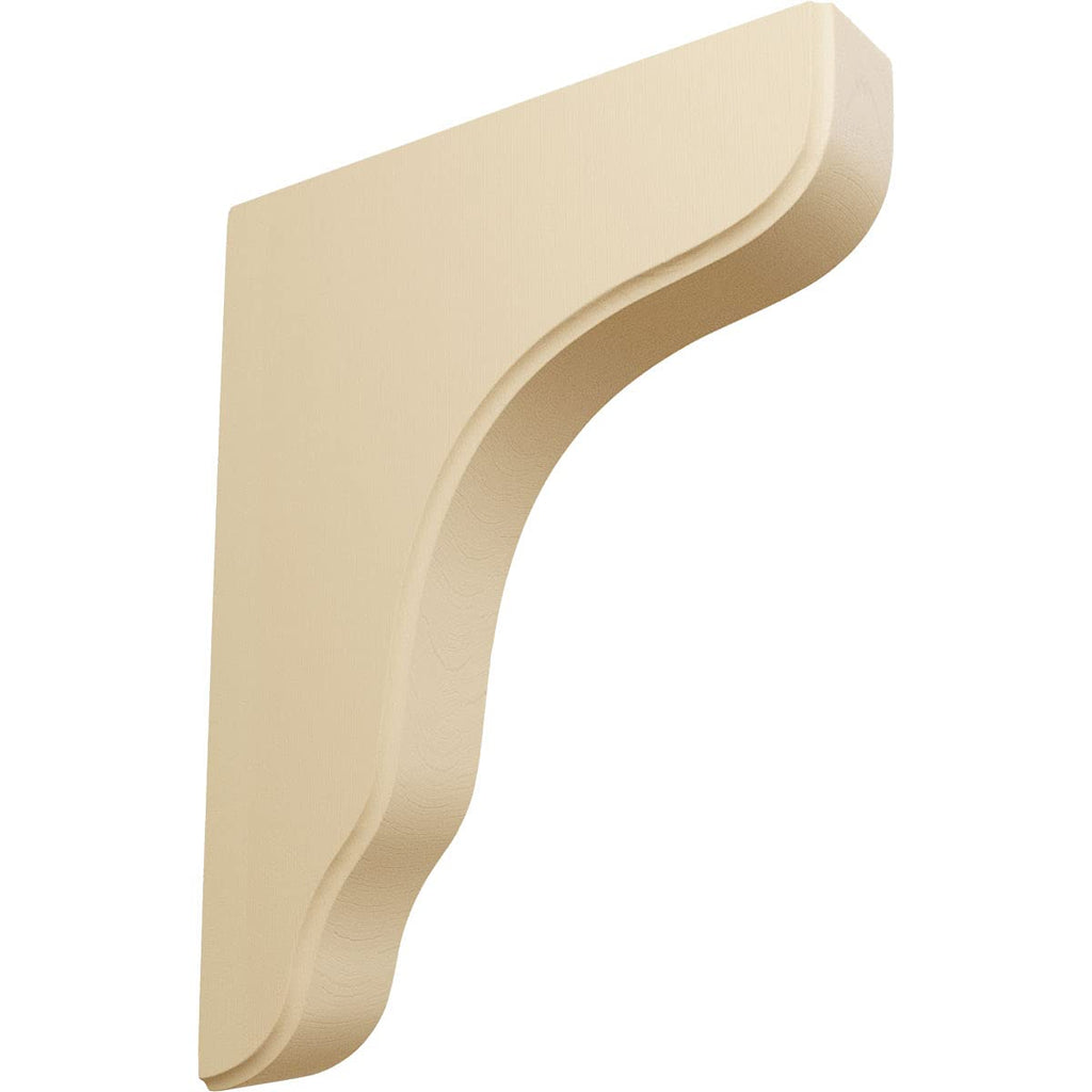 Plymouth Wood Wood Brackets, 1 3/4"W x 8 1/2"D x 11"H , Maple