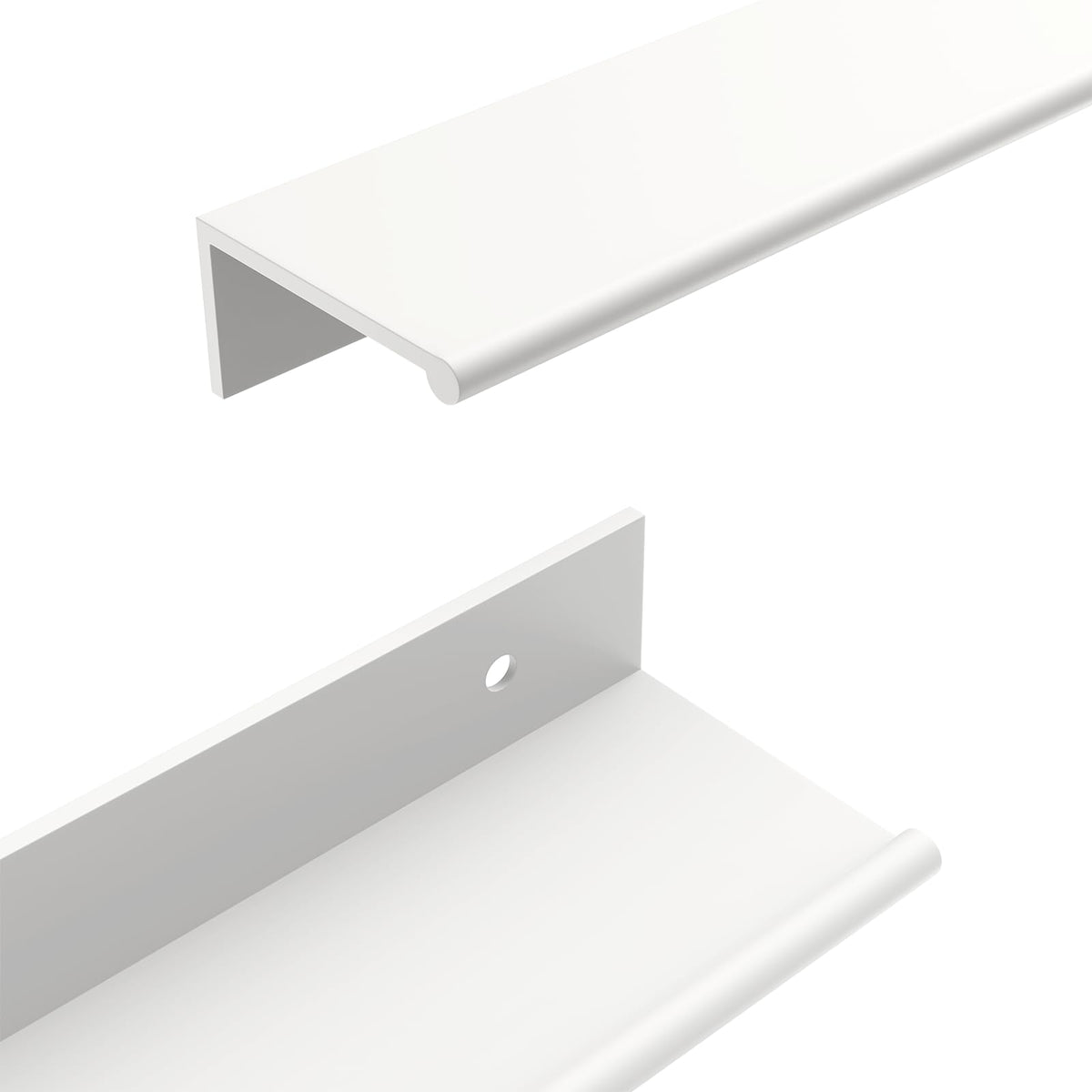 10 Pack 3in White Finger Edge Pulls Kitchen Drawer Handles