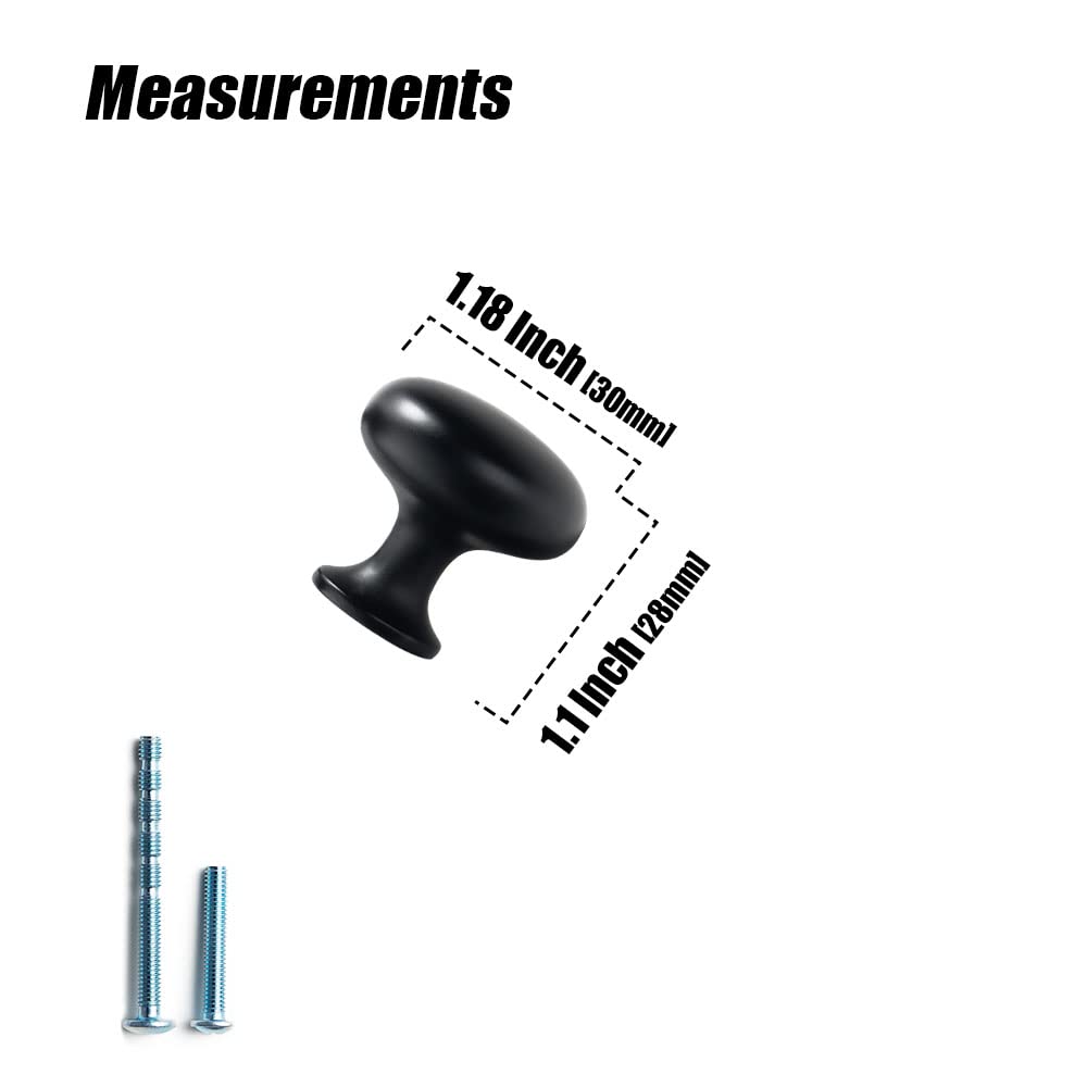 Elegant Black Zinc Alloy Cabinet Handles - Single Hole Center Affordable Luxury Cabinet Pull Hardware , 6 Pack...