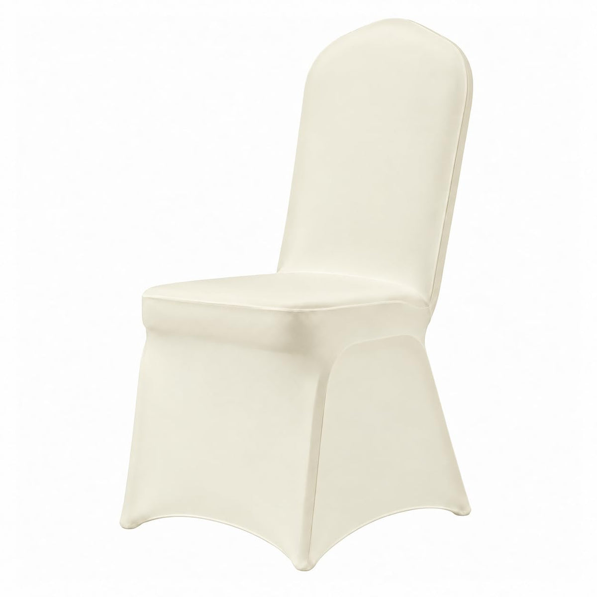 Classic Series 50PCS Spandex Dining Chair Cover, Ivory