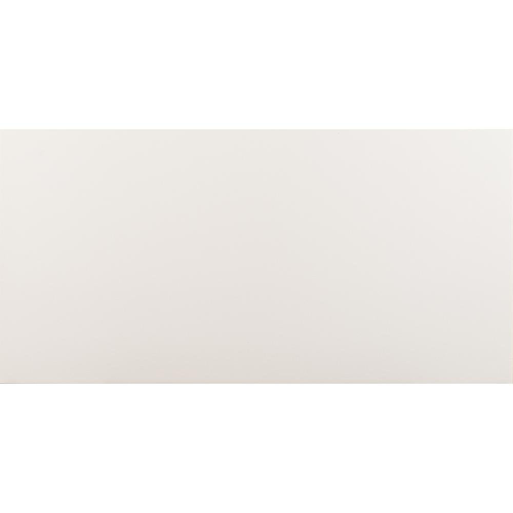 12x24 Matte White Porcelain Tile - 14 Sqft Box (7 Pieces), Ideal Walls, Showers, Kitchen Backsplash, Fireplace