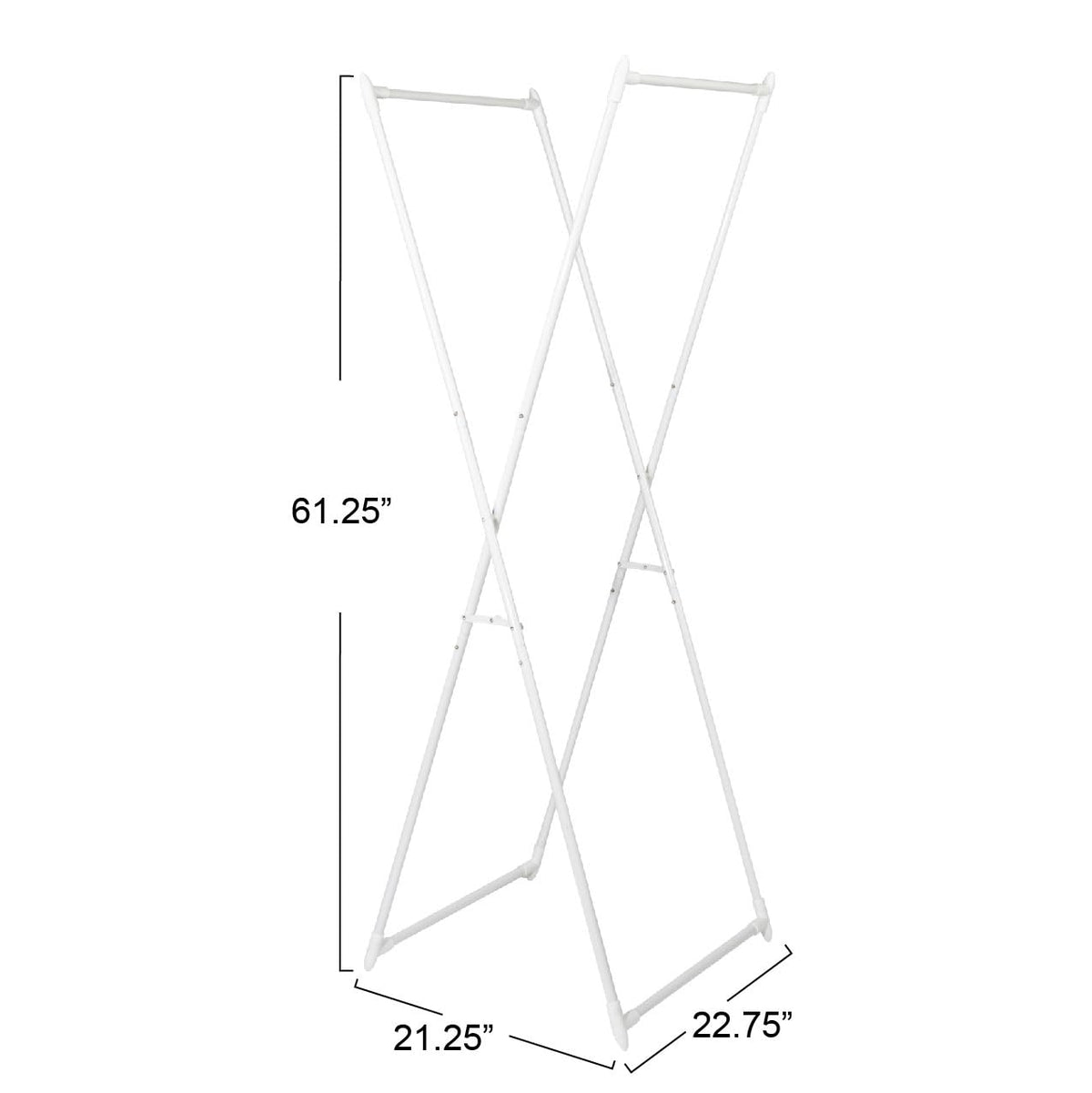 Valet Folding Clothes Rack, Strong Metal X-Frame, Chic Design, Great for Guest and Dressing Rooms, Portable and Easy