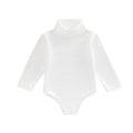 Unisex Baby Long Sleeve Bodysuit Turtleneck Solid Color Basic Bodysuit Shirt Newborn Essentials Clothes Boys Girls