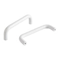 5 Pack Bright White Cabinet Pulls 3.8 Inch (96mm) Hole to Hole Drawer Handles Modern Closet Pulls for Cabinets and