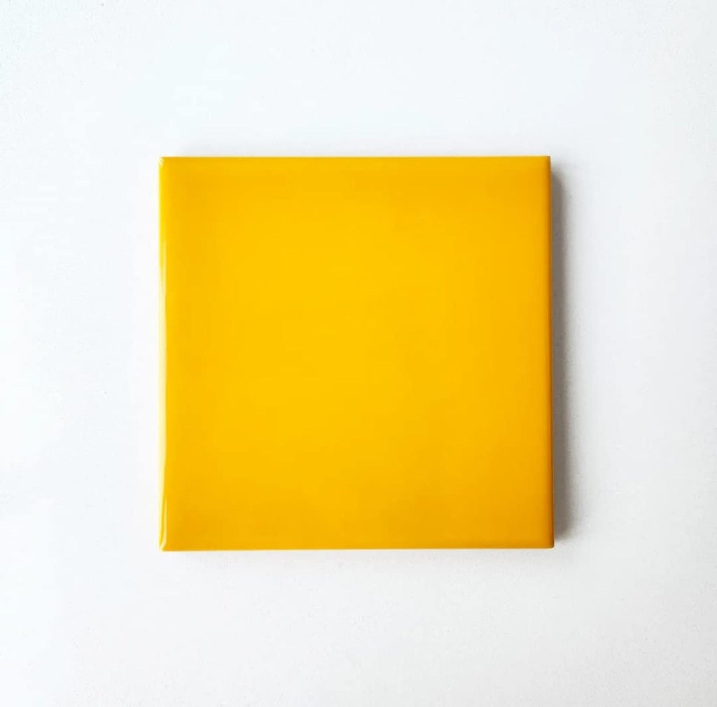 4x4 Inch Solid Color Ceramic Wall Tiles - High Gloss Finish Square Tiles Backsplash, Bathroom & Shower - Vibrant