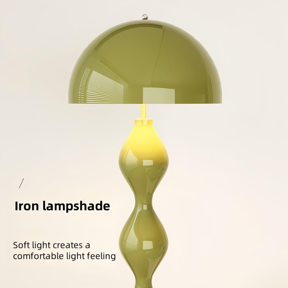 Modern Sculptural Floor Lamp, Contemporary LED Standing Light, or Reading Corner(Red)
