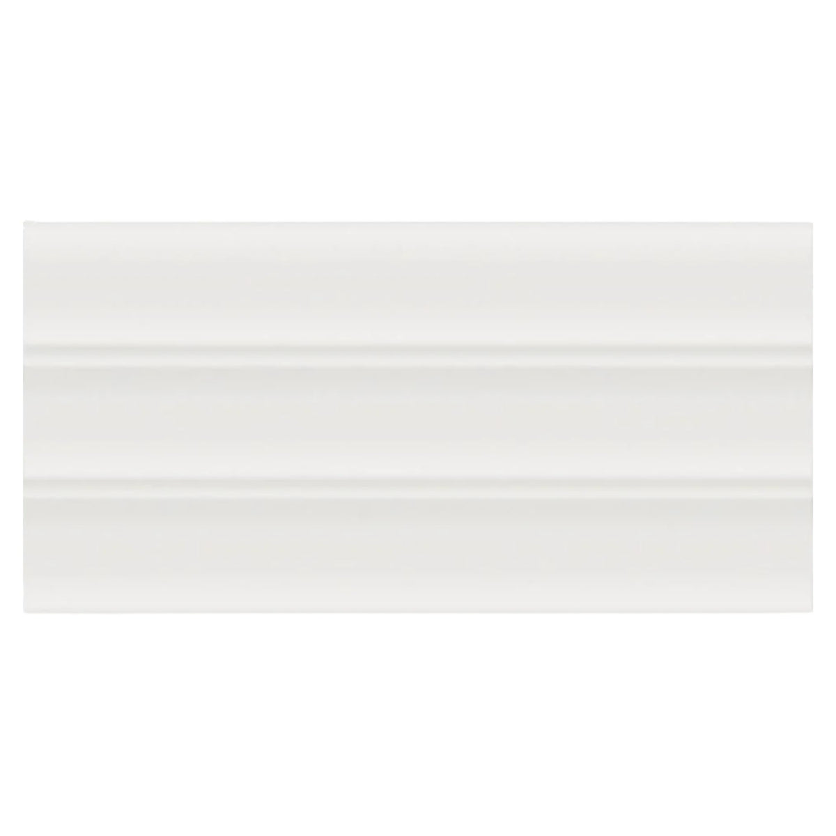 Slate White Ribbed Porcelain Wall Tile 4.5" x 9.1" Matte Finish, Fluted Decorative 3D Wall Tile Backsplash, Bathroom