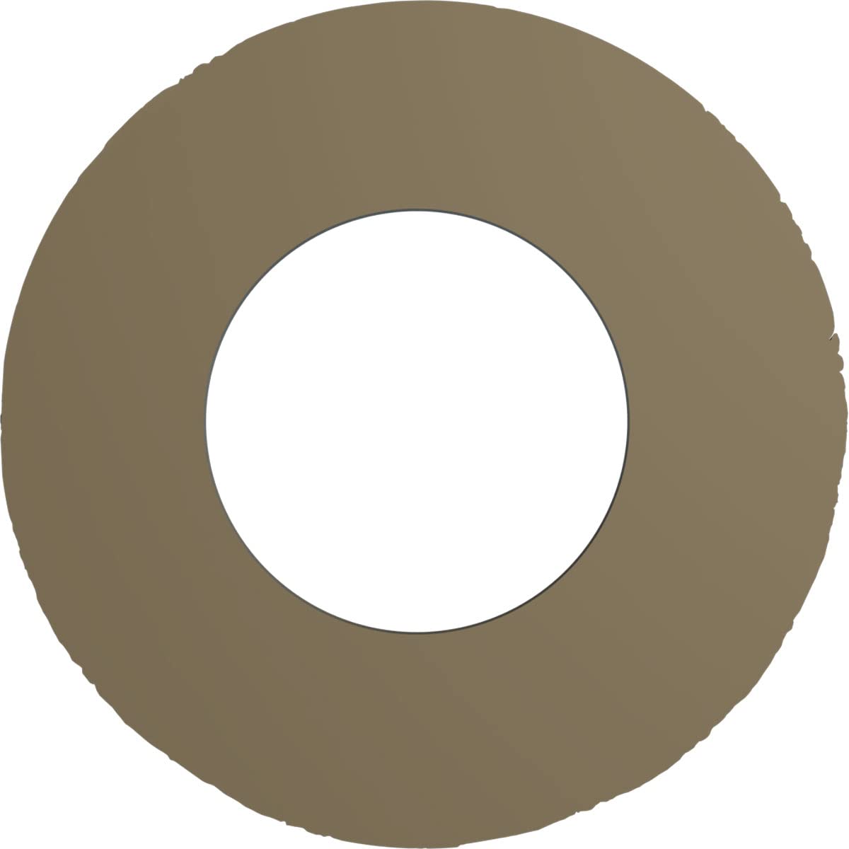 9"OD x 4 1/2"ID x 1/2"P Claremont Ceiling Medallion, Black Pearl