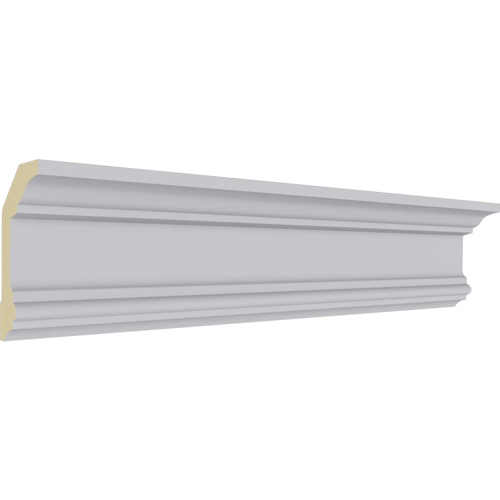 Holmdel Traditional Smooth Crown Moulding, 4"H x 2 1/4"P x 4 1/2"F x 94 1/2"L, Factory Primed (2-Pack)