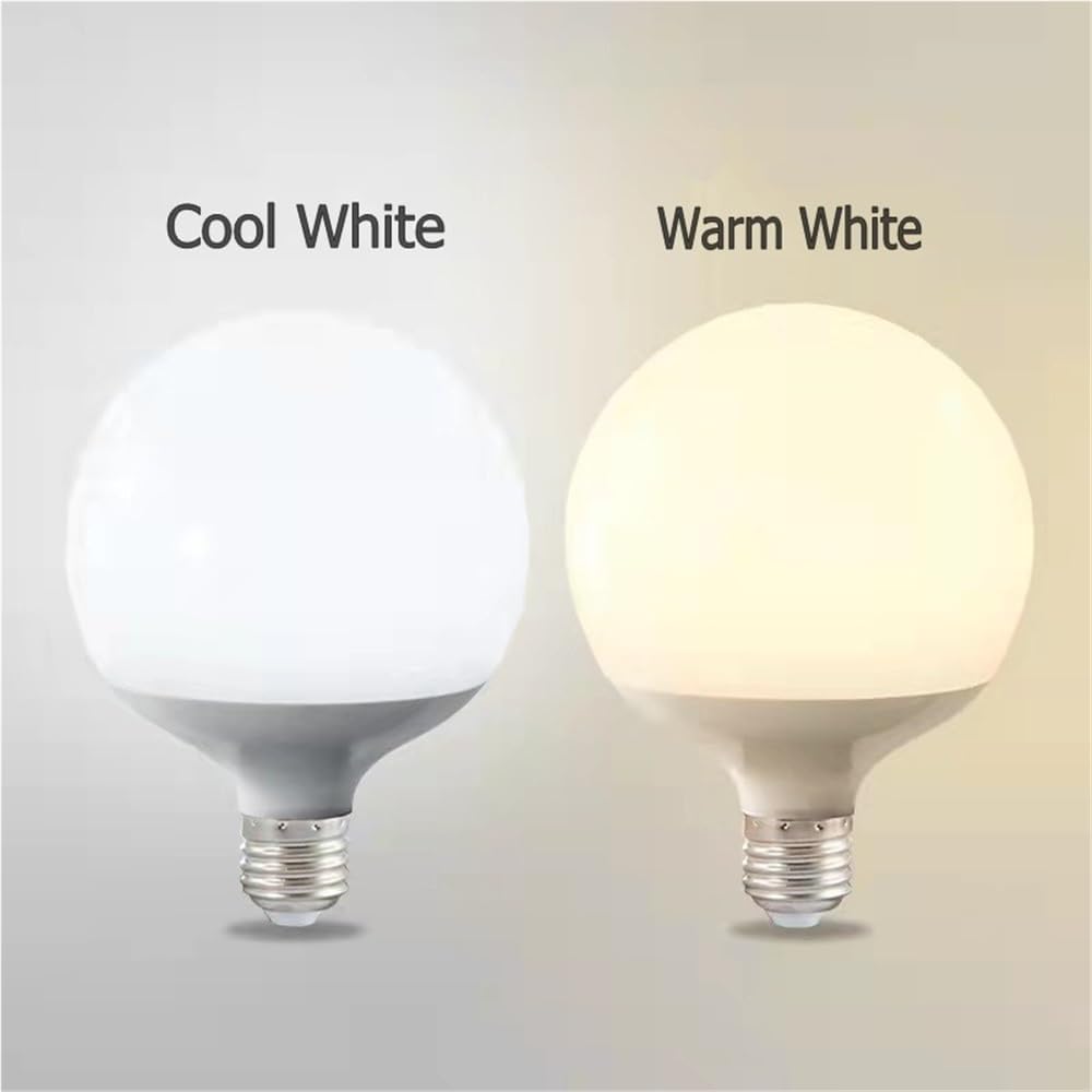 Indoor Lighting 5pcs/lot LED Bulb E27 Screw 10W/15W/18W G80/G95/G120mm Bulb High Brightness Light Source Mirror Front