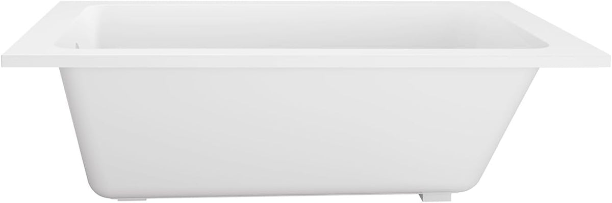 VTPN603419T 60-Inch Acrylic Drop-In Tub, Glossy White