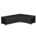 Patio L-Shaped Sectional Sofa Cover Waterproof, Heavy Duty Outdoor Sectional Couch Cover with Air Vent, Right Facing