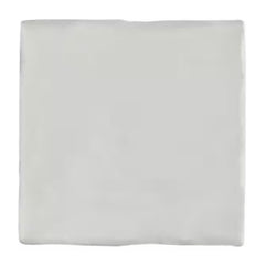 4x4 Inch Htcfd Premium Quality White Matte Zellige Ceramic Tile with Subtle Shimmer | Handmade Look Moroccan Square