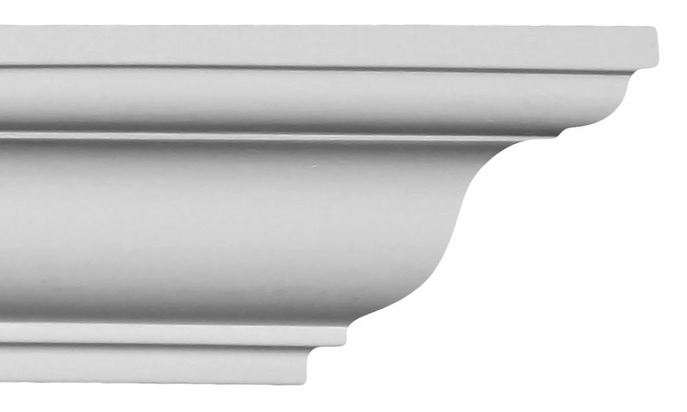 Molding - Polyurethane Crown Moulding Manufactured with a Dense Architectural Compound (Not Styrofoam). Breadth 3". 6