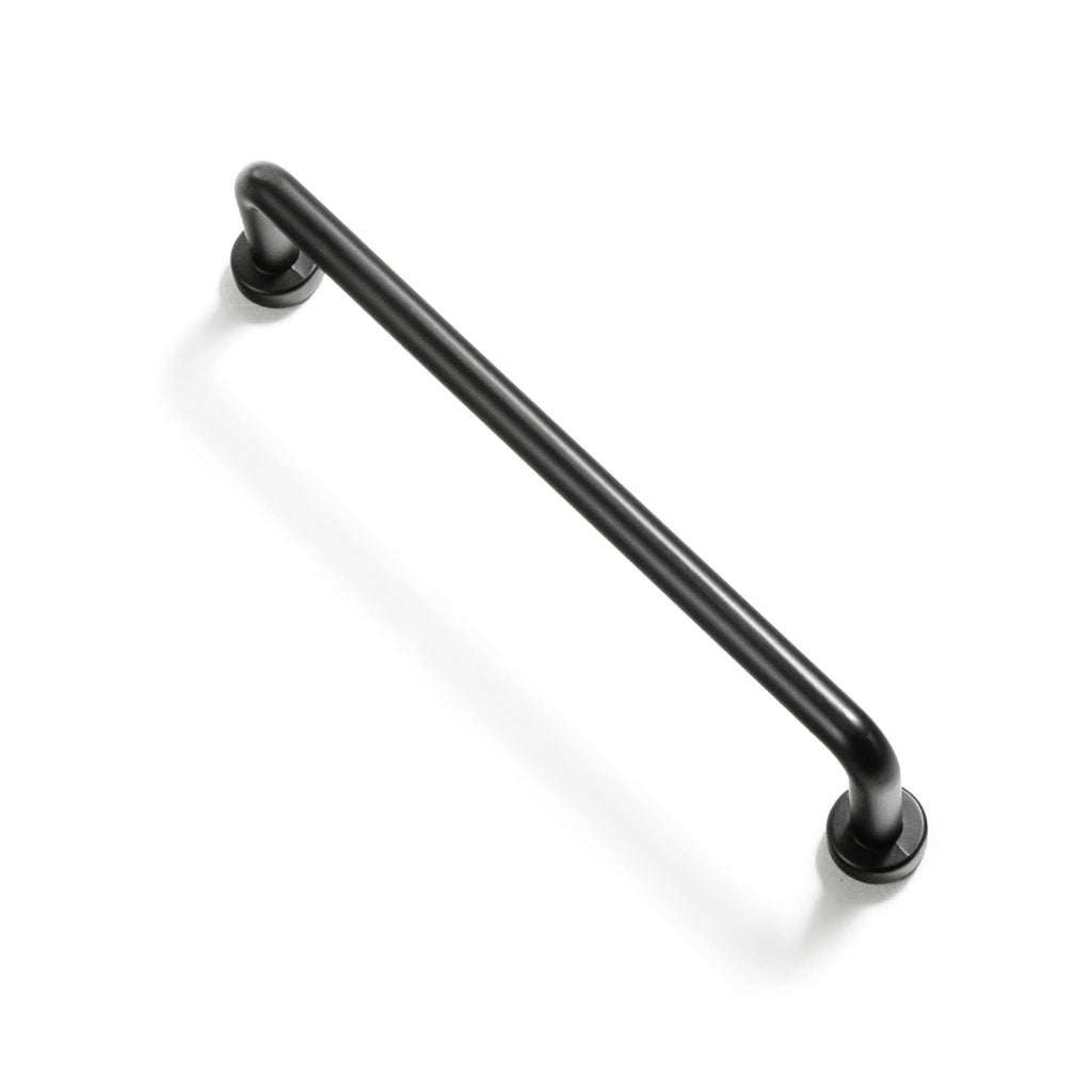 6 Pack 5" Center to Center Matte Black Modern Cabinet Pulls Solid Contemporary Home Improvement Hardware Drawer Pulls