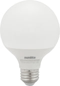 LED G25 Globe Light Bulb, 6 Watts (60W Equivalent), 120V, Medium E26 Base, 500 Lumens, Dimmable, Frosted, 90 CRI