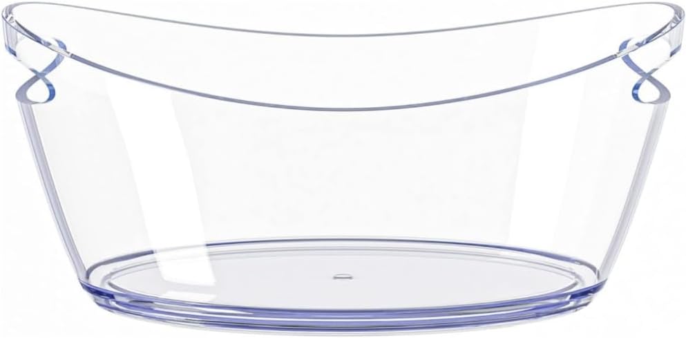 Ice Buckets for Parties, 5.5 Liter Large Clear Acrylic Food Grade Ice Bucket, Mimosa Bar Supplies Beverage Tub