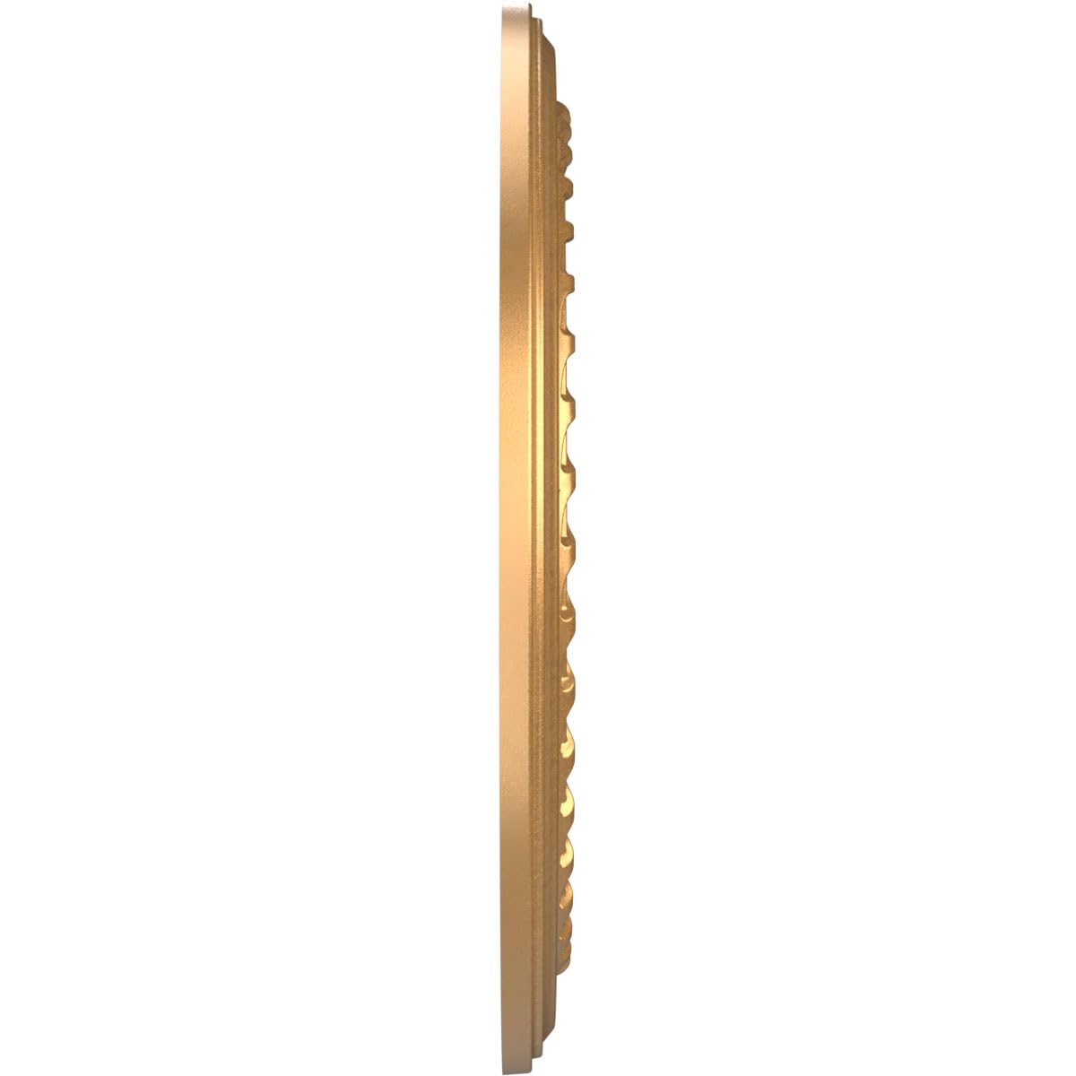 Cole Thermoformed PVC Ceiling Medallion (Fits Canopies up to 4 1/2"), 16"OD x 3 1/2"ID x 1"P, Bright Coat