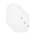 Muslin Baby Bibs | Adjustable as Baby Grows | Soft Absorbent Muslin Fabric | For Eating, Drooling, Teething (White)