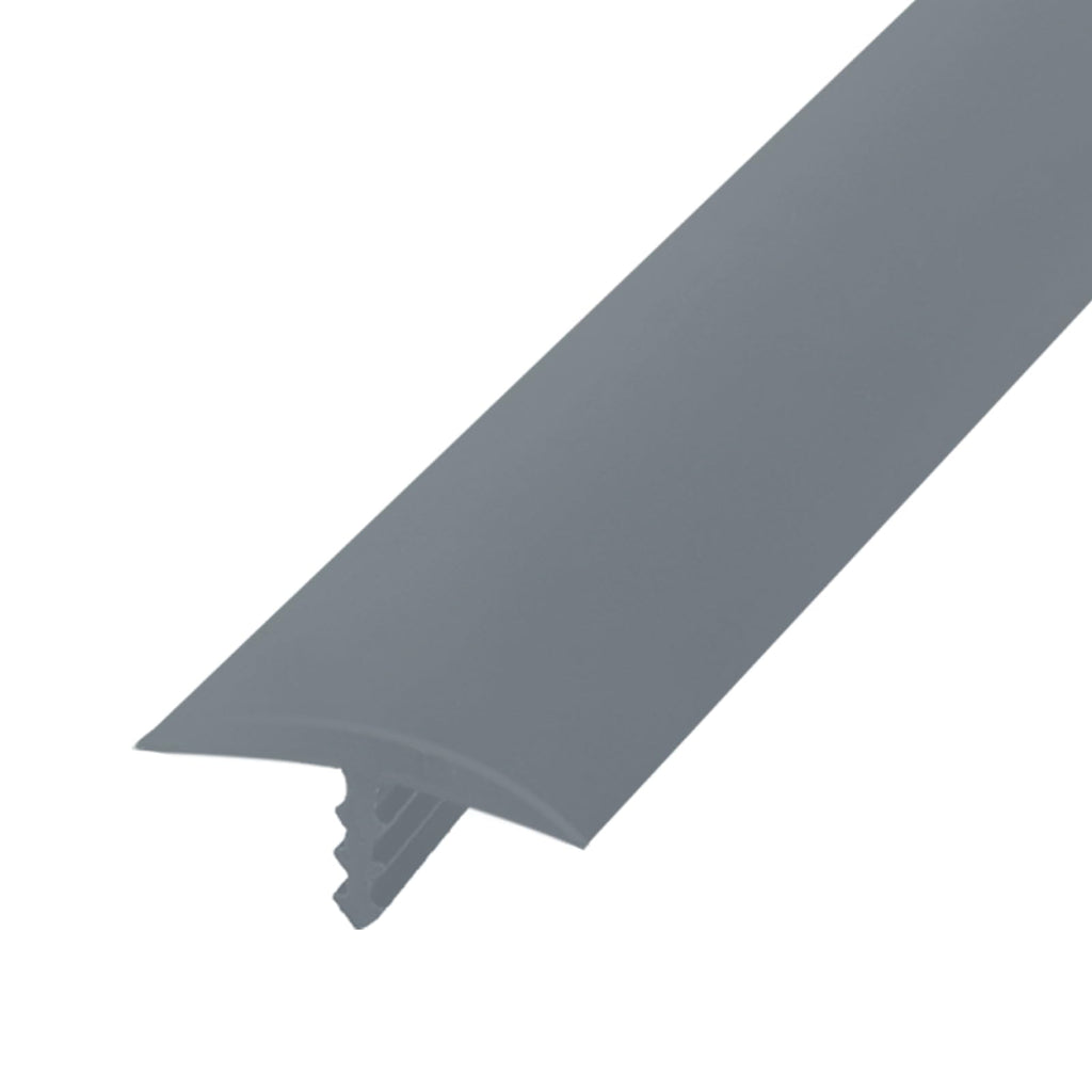 T Rubber Trim Molding, Fit 1 inch Edge, Shelf Edging Banding, Center Barb Tee Moulding for Tables, Floor Transition