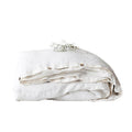 100% Washed Linen Duvet Cover, 3 Pieces Natural Flax French Country Bedding Set, Breathable Farmhouse Comforter Cover