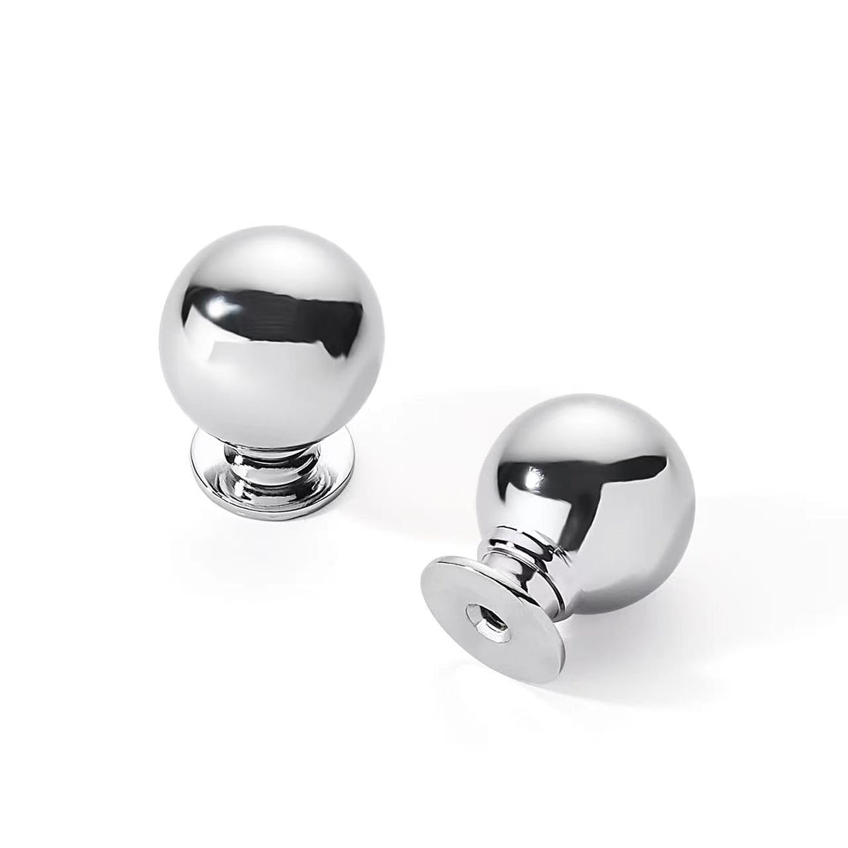 10 Pack 1 Inch Vintage Ball Polished Chrome Cabinet Knobs Kitchen Cabinet Hardware Drawer Knobs Pulls for Drawers.
