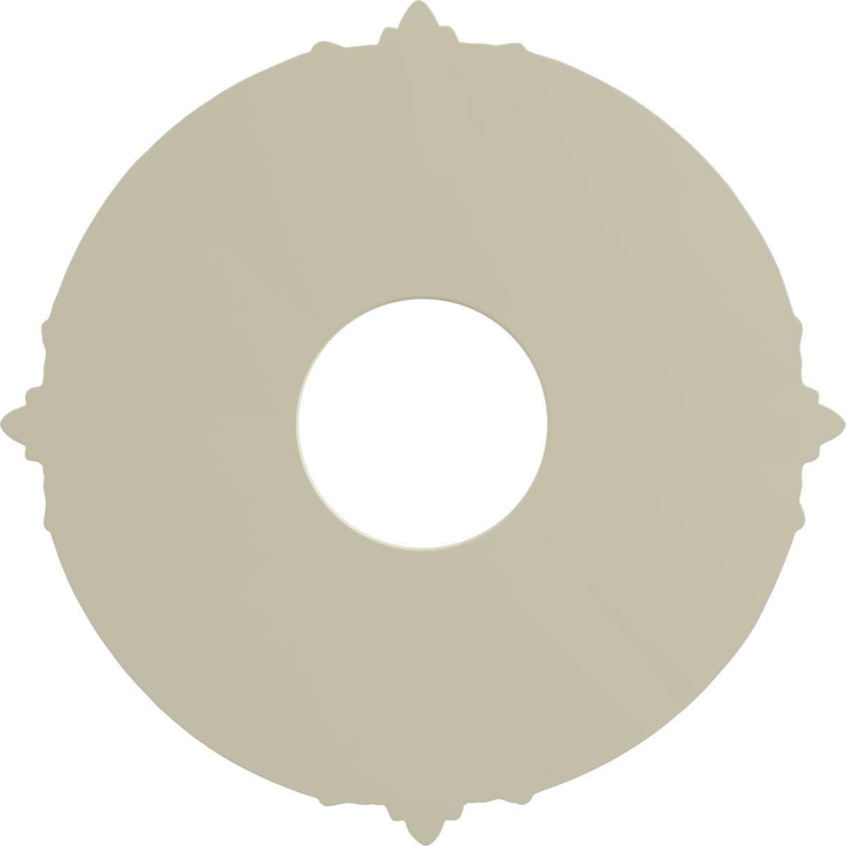 Attica Ceiling Medallion, 12 3/4"OD x 3 1/2"ID x 1/2"P, Factory Primed