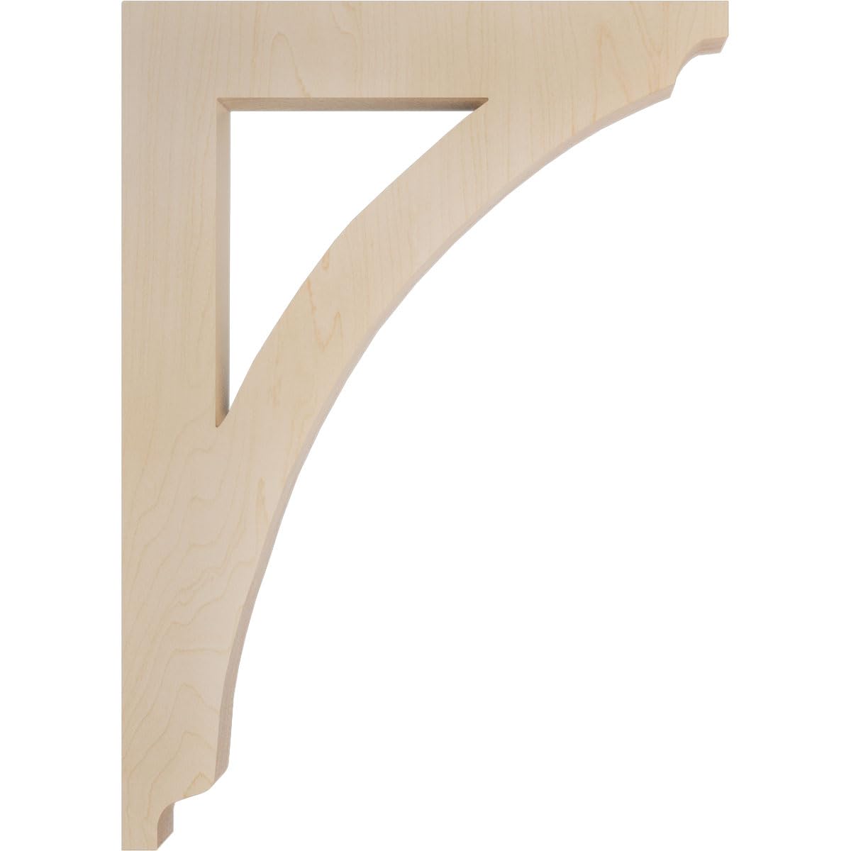 Medium Thorton Wood Wood Brackets, 1 3/4"W x 7 1/2"D x 10 1/2"H , Maple