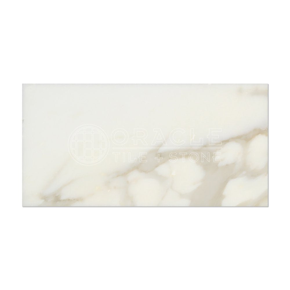 Calacatta Gold (Italian Calcutta) Marble 3 X 6 Subway Field Tile, Honed