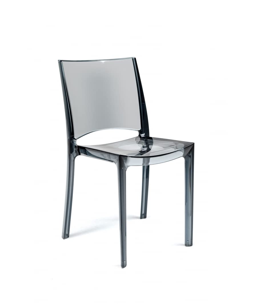 SOLEIL Upon B-Side Stackable Chair Polycarbonate 51 cm x 49 cm x 80 cm Transparent