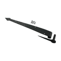Supply Black Spear Tip Strap Pintle Hinge 16 in. Long Diamond Etch Style Wrought Iron Lift Off Pin Hinges for Doors