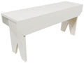 Wooden Bench 3ft Long (Solid Cottage White)