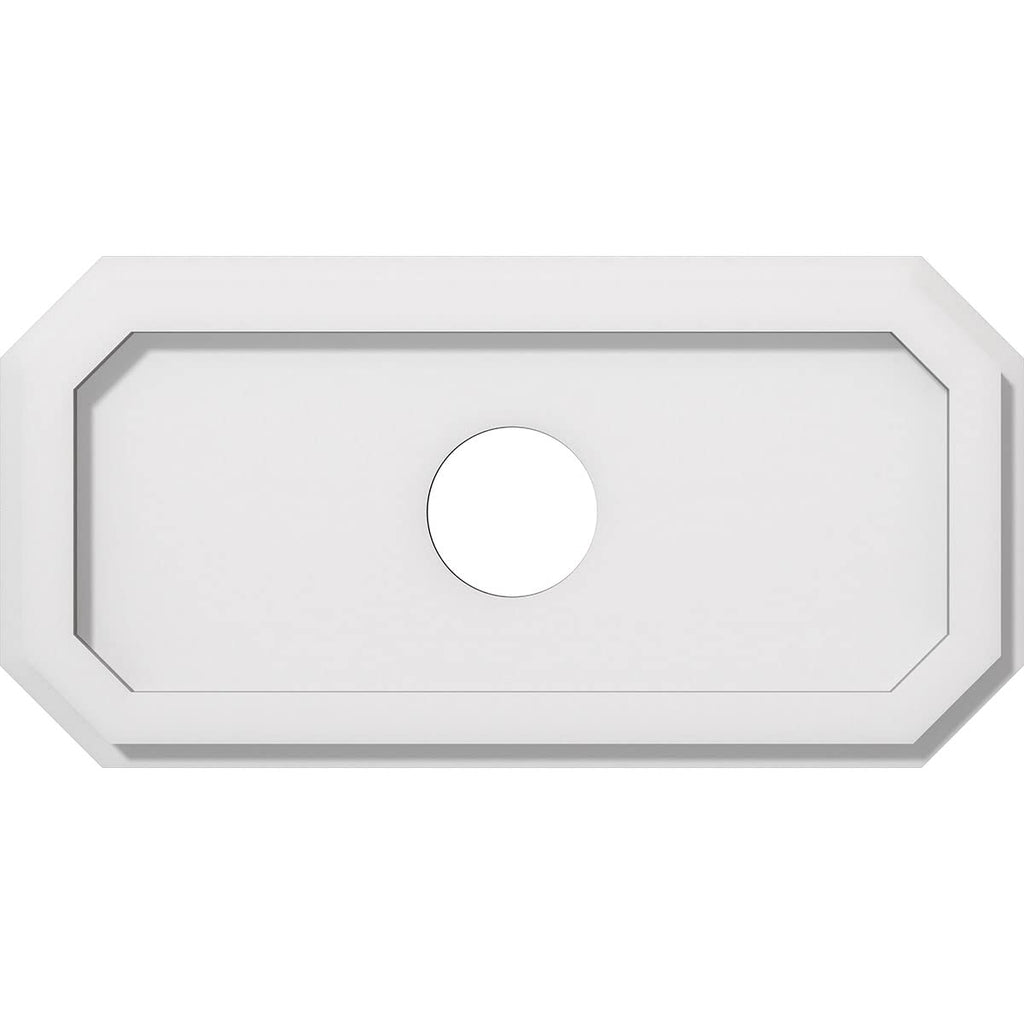 03000 Emerald Architectural Grade PVC Contemporary Urethane Ceiling Medallions 18"W x 9"H x 3"ID x 6 1/4"C