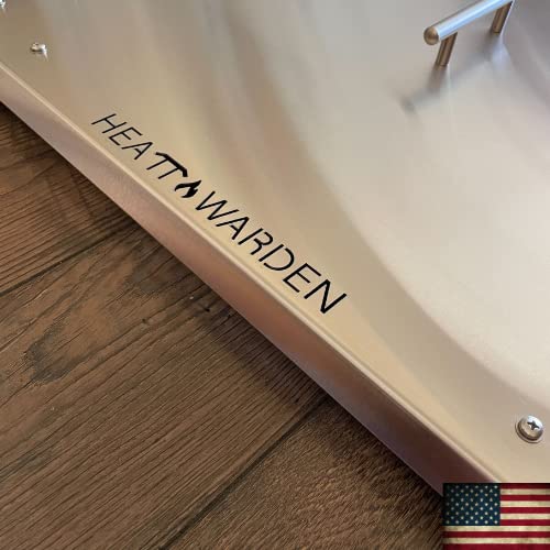Premium Heat Deflector System with 3 Stainless Steel Sides Turns Your FIRE Pit INTO a Warm and Cozy Outdoor Fireplace!
